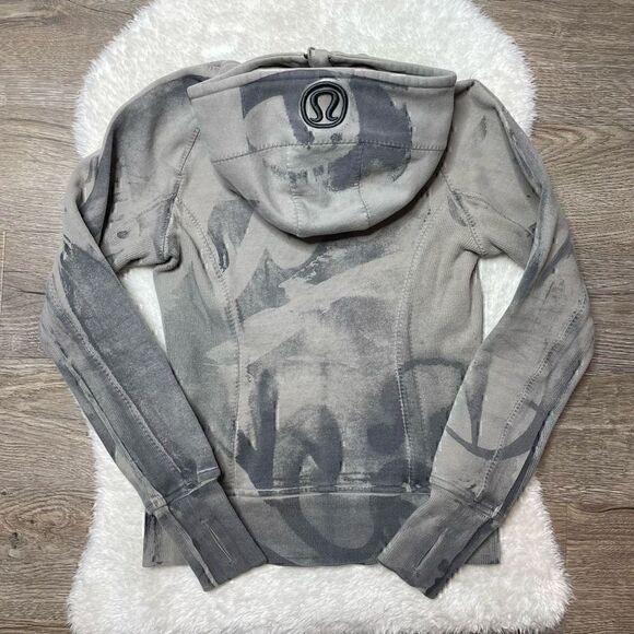 Lululemon Scuba Hoodie Special Edition Size 4 Grey Full Zip Sweatshirt - Picture 6 of 11